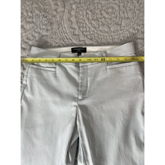 Banana Republic Women's Light Blue and White Sloan Curvy Fit Pants Size 4 - Picture 8 of 10